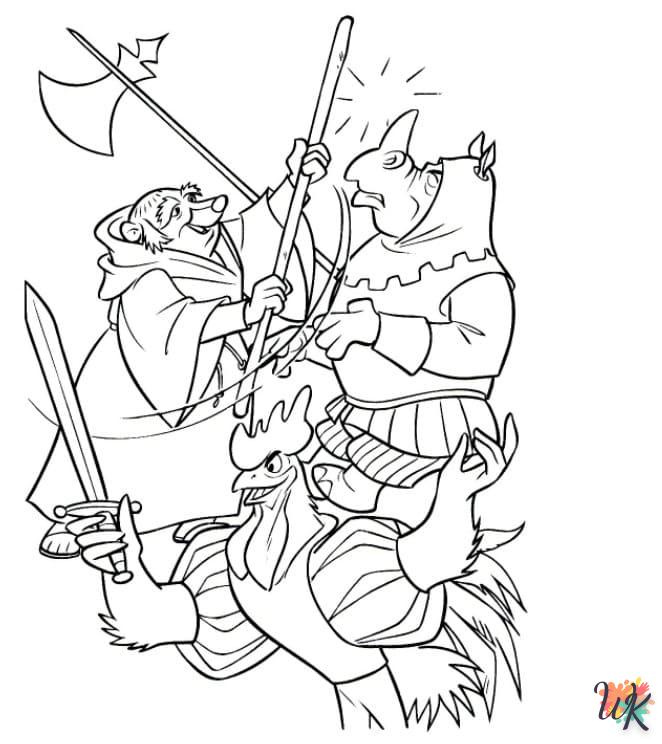 Dibujos para Colorear Robin Hood 81