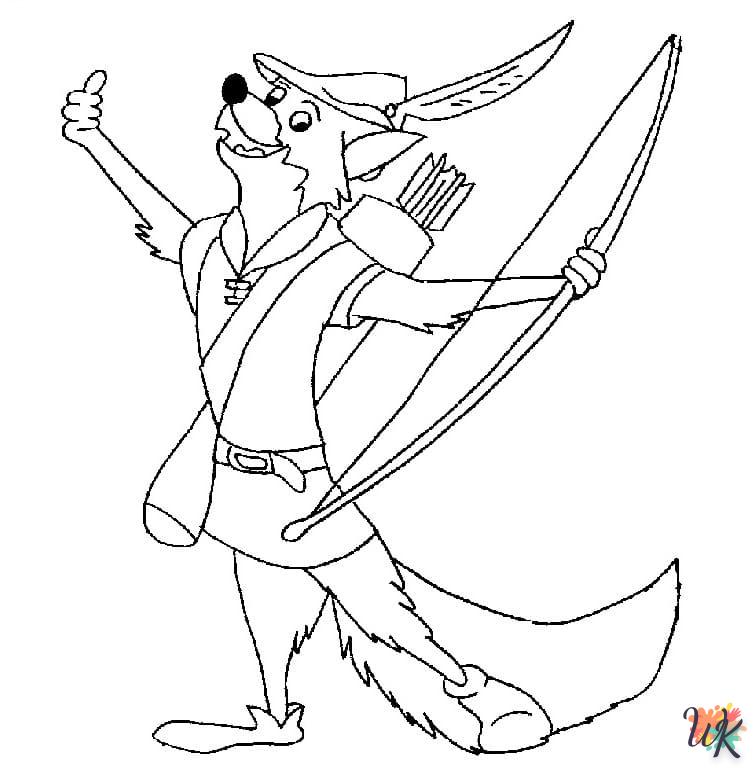 Dibujos para Colorear Robin Hood 84