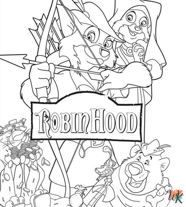 Dibujos para Colorear Robin Hood 86