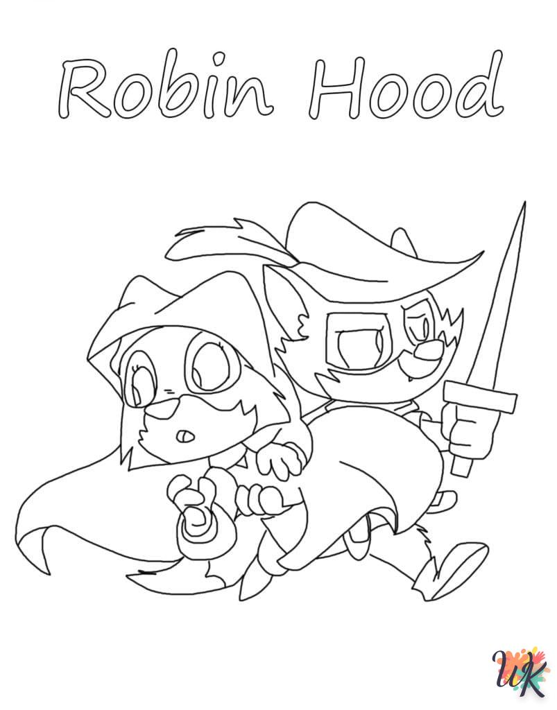 Dibujos para Colorear Robin Hood 91