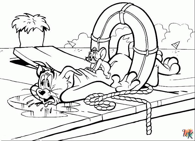 Dibujos para Colorear Tom and Jerry 13