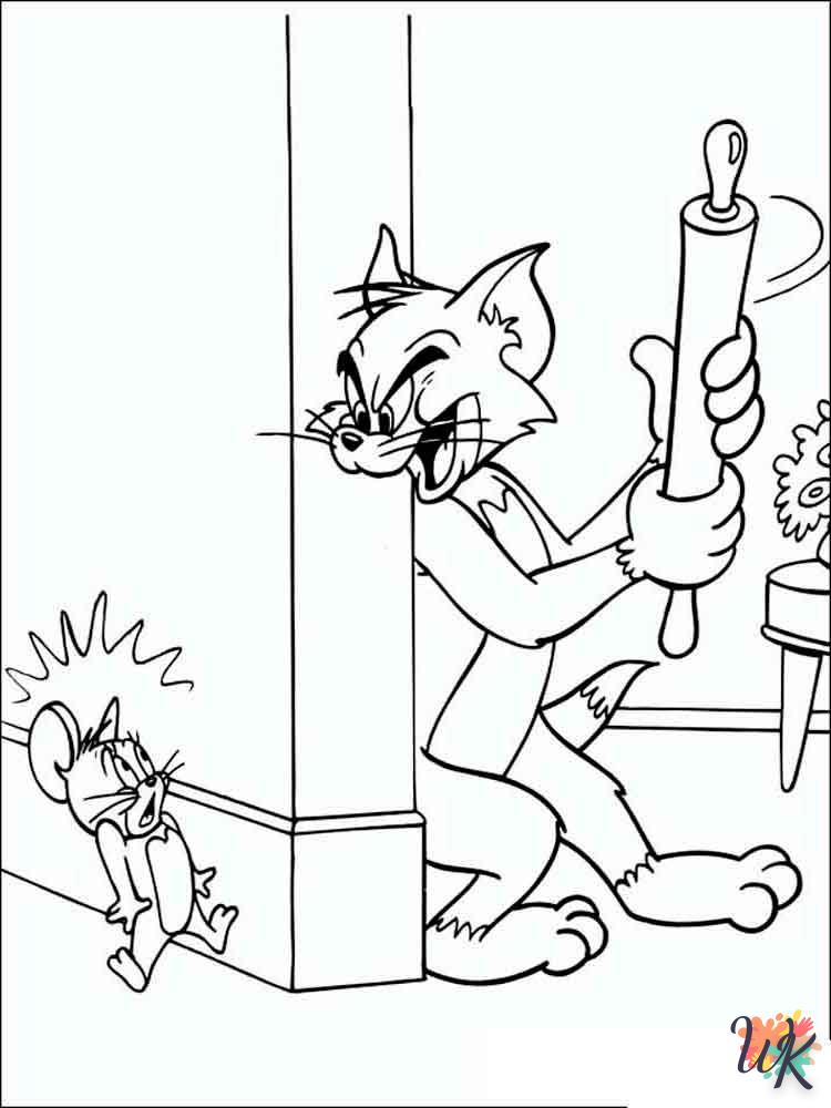 Dibujos para Colorear Tom and Jerry 14