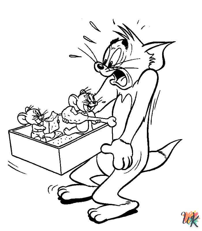Dibujos para Colorear Tom and Jerry 16