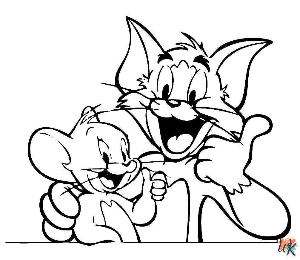Dibujos para Colorear Tom and Jerry 28