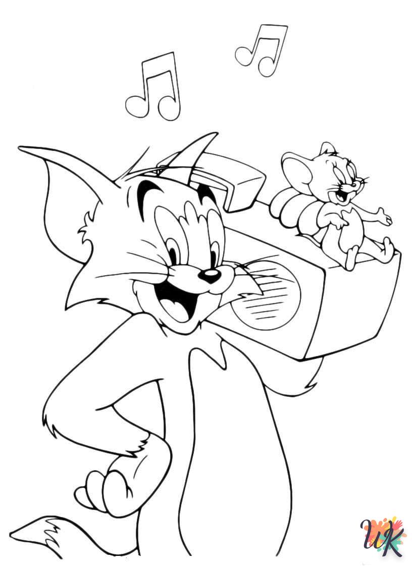 Dibujos para Colorear Tom and Jerry 3