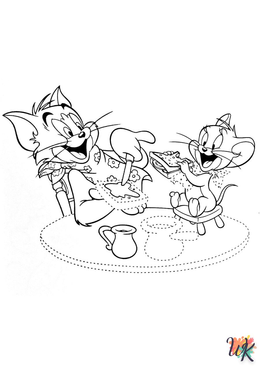 Dibujos para Colorear Tom and Jerry 37