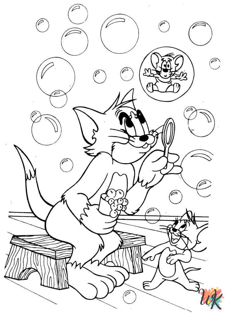 Dibujos para Colorear Tom and Jerry 41