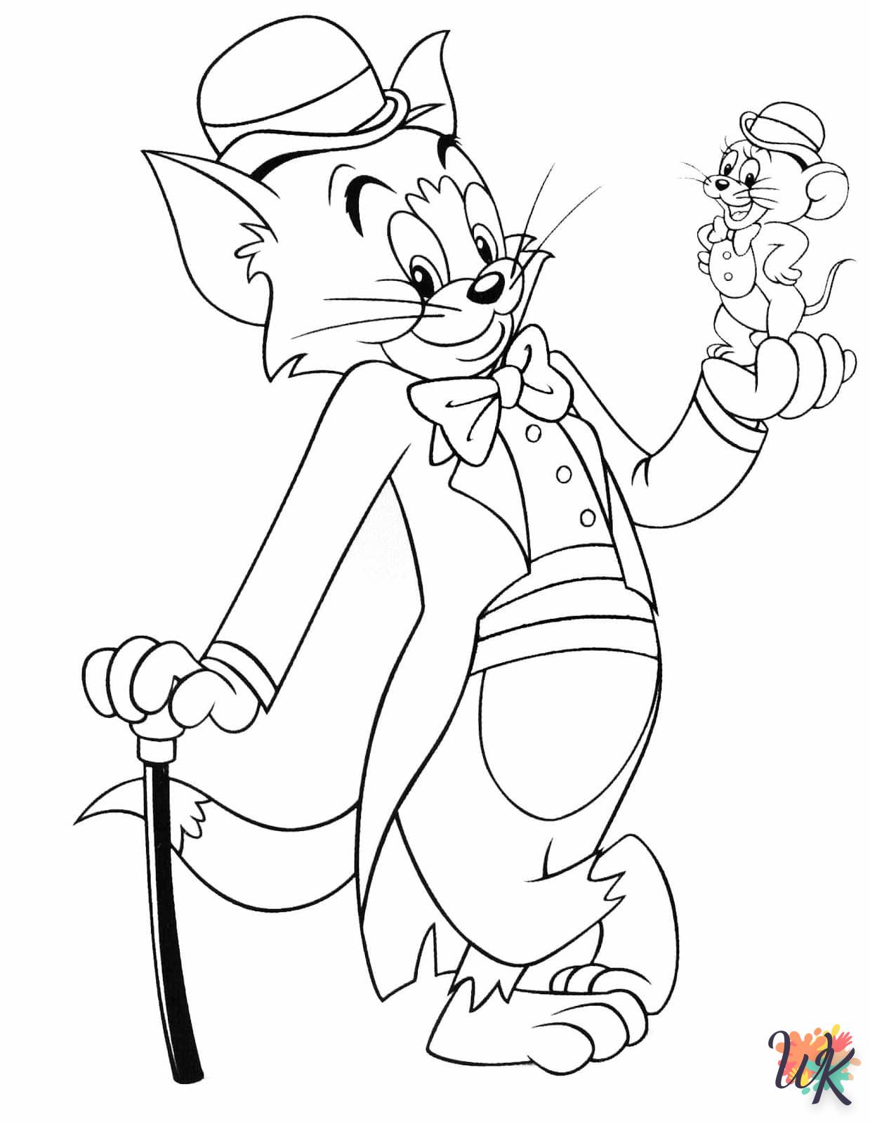 Dibujos para Colorear Tom and Jerry 46