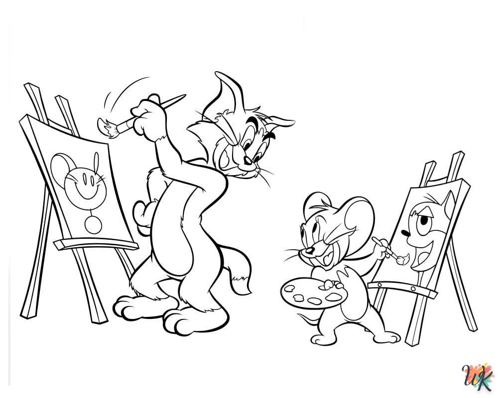 Dibujos para Colorear Tom and Jerry 47