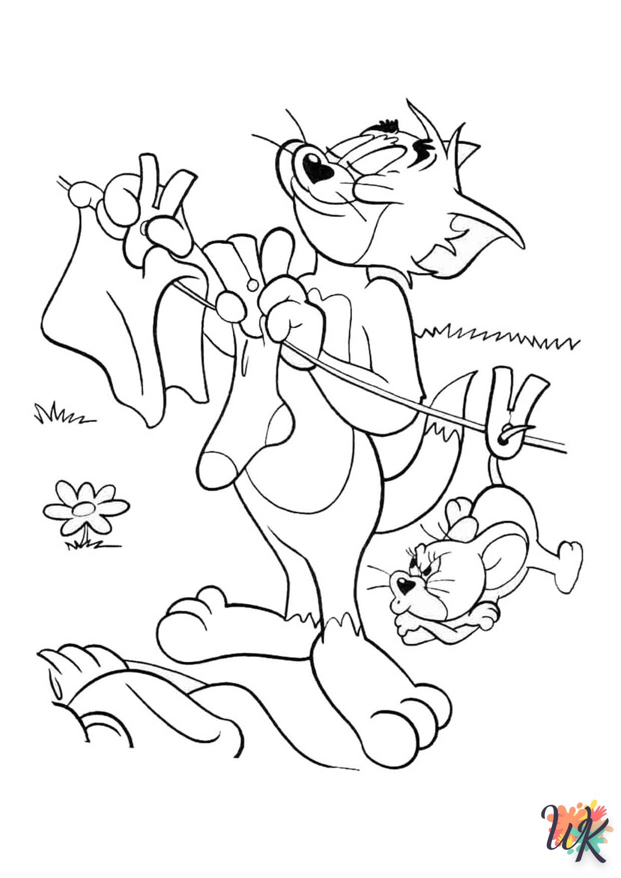 Dibujos para Colorear Tom and Jerry 48