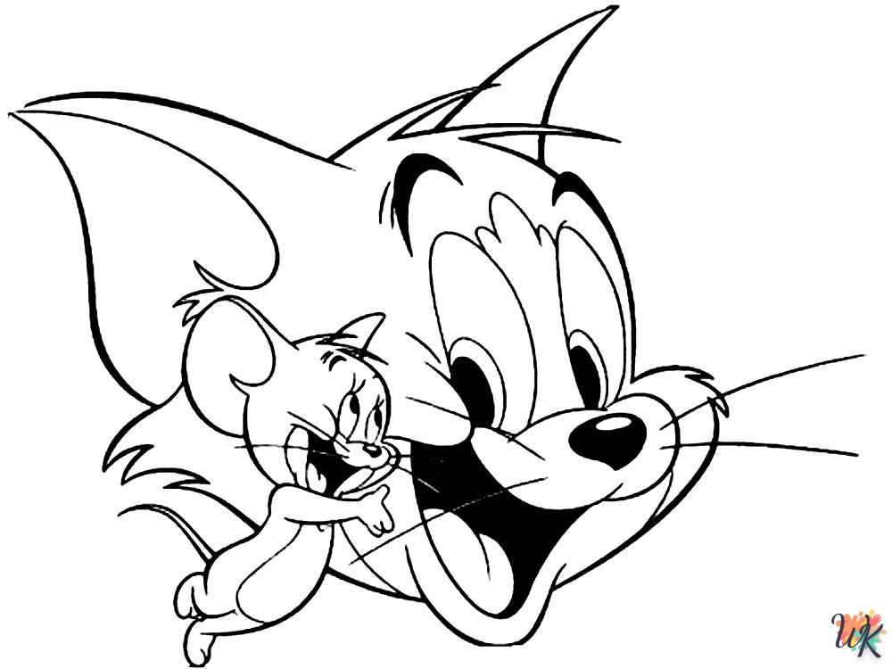 Dibujos para Colorear Tom and Jerry 49