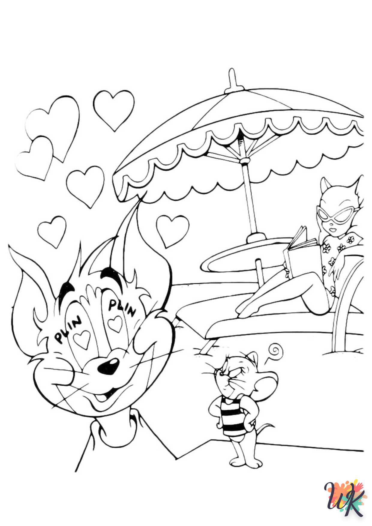 Dibujos para Colorear Tom and Jerry 53