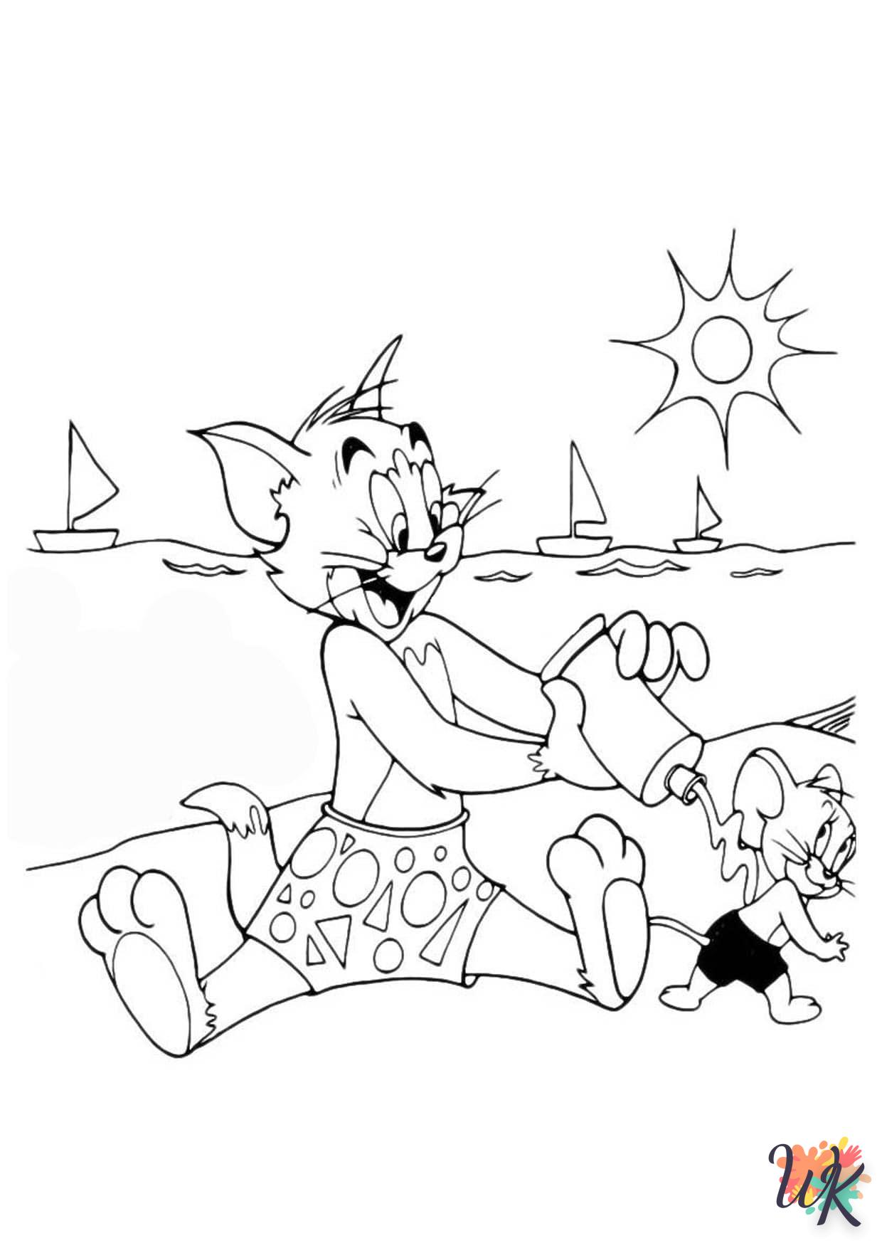 Dibujos para Colorear Tom and Jerry 54
