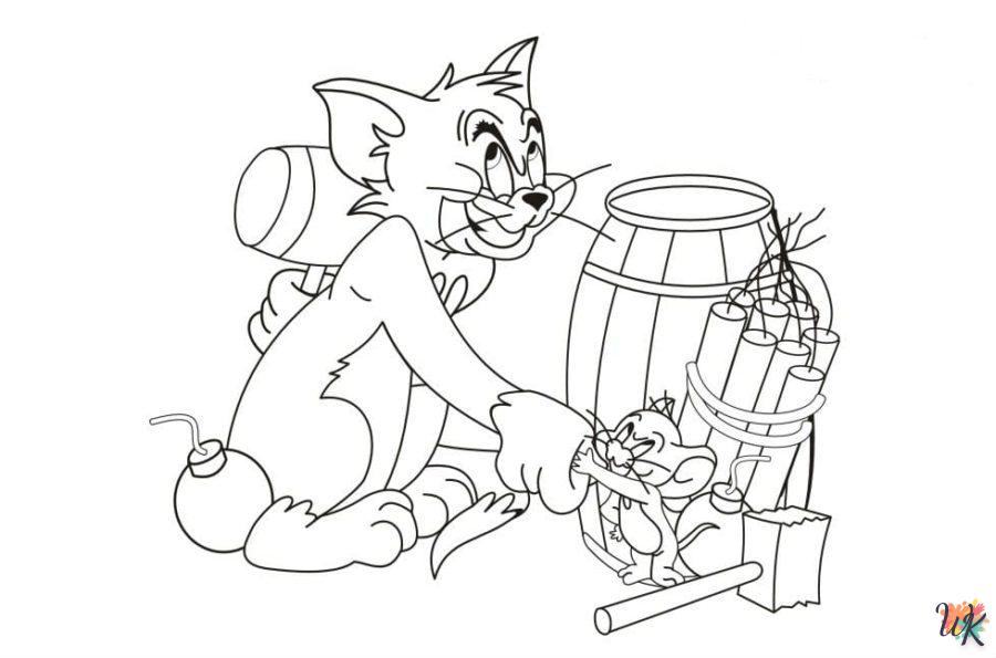 Dibujos para Colorear Tom and Jerry 65