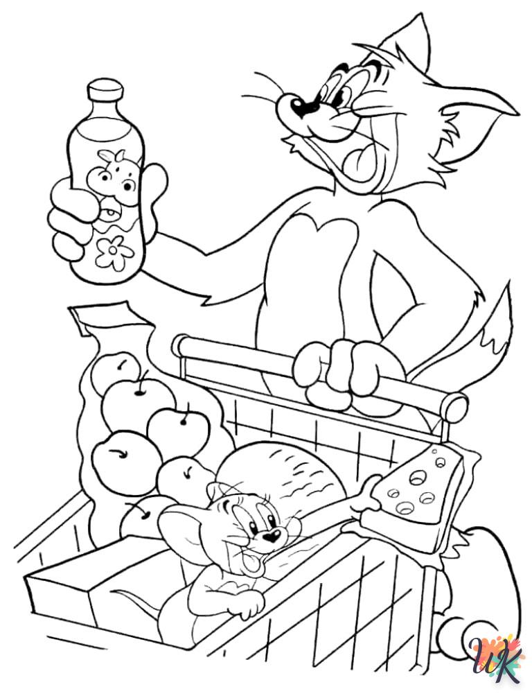 Dibujos para Colorear Tom and Jerry 74