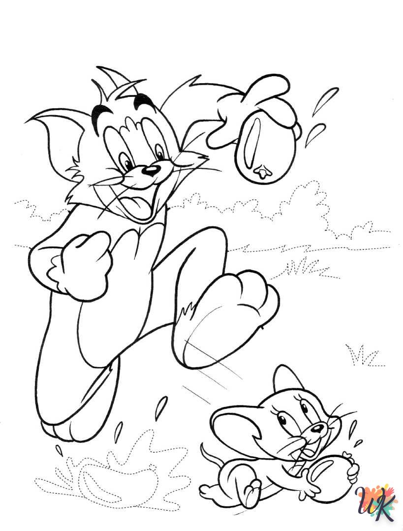 Dibujos para Colorear Tom and Jerry 79
