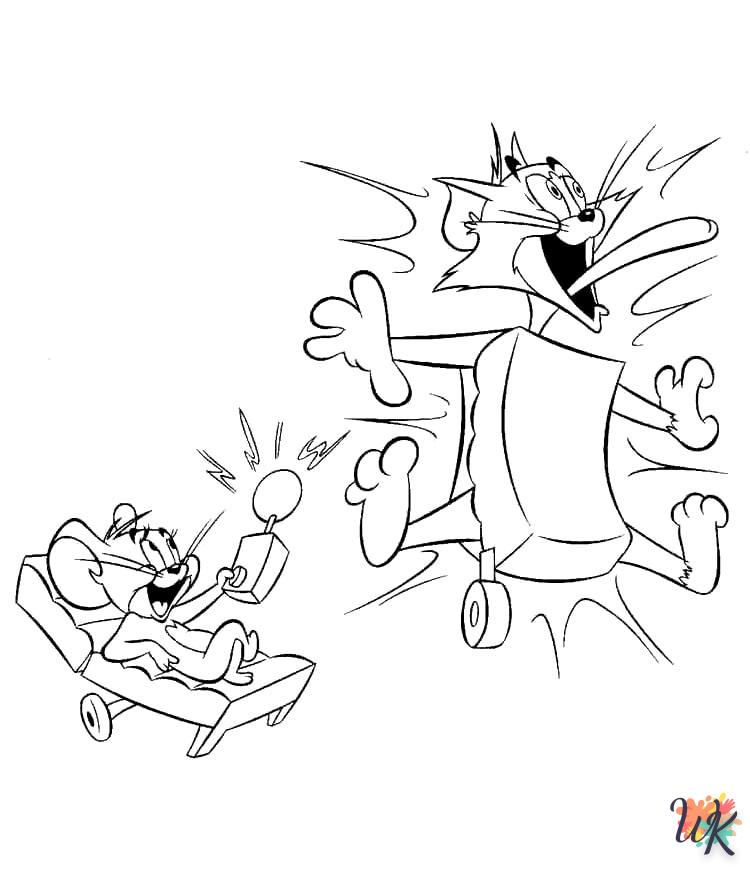 Dibujos para Colorear Tom and Jerry 81