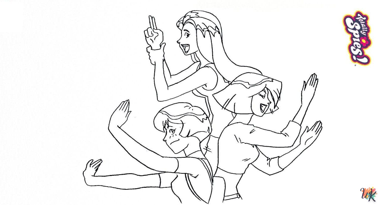 Dibujos para Colorear Totally Spies 37 rotated