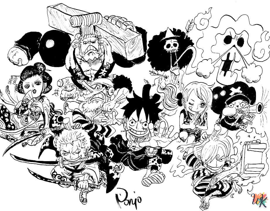 Dibujos para Colorear WK One Piece 49