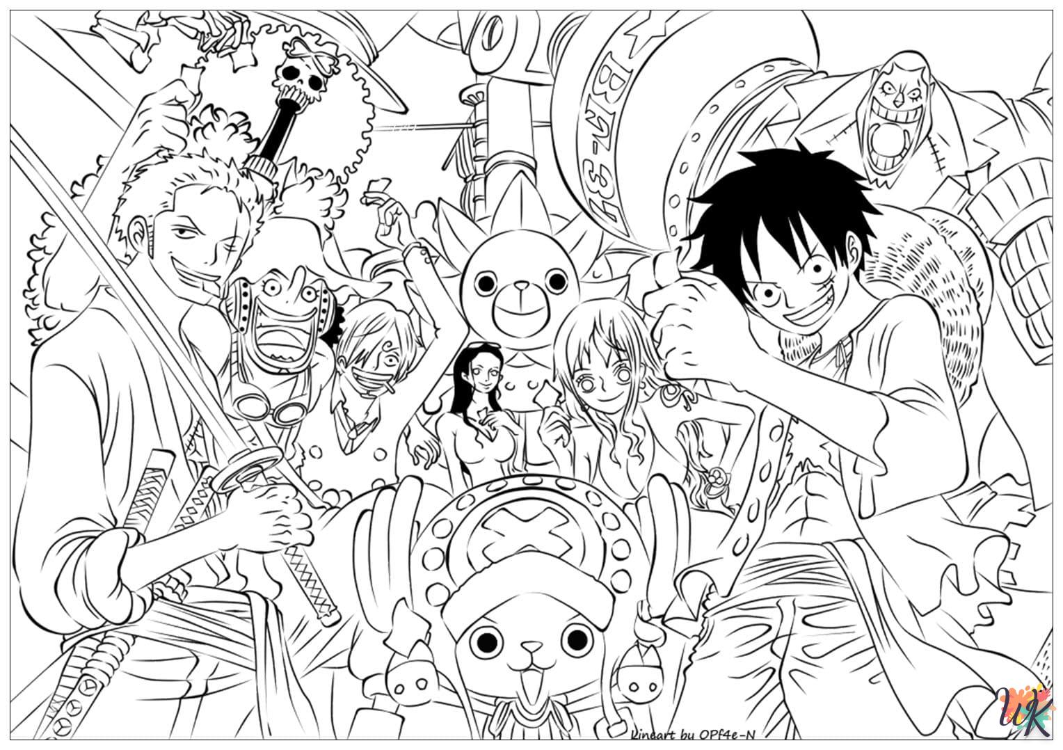 Dibujos para Colorear WK One Piece 8