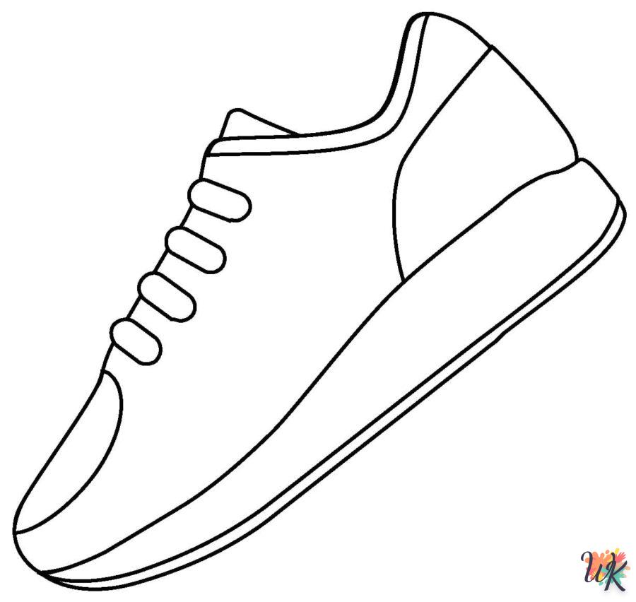 Dibujos para Colorear Zapatillas 1
