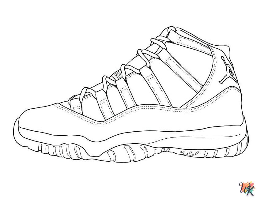 Dibujos para Colorear Zapatillas 15