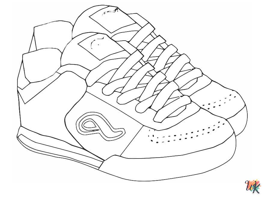Dibujos para Colorear Zapatillas 19