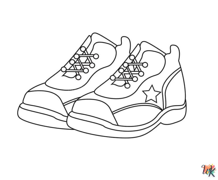 Dibujos para Colorear Zapatillas 27