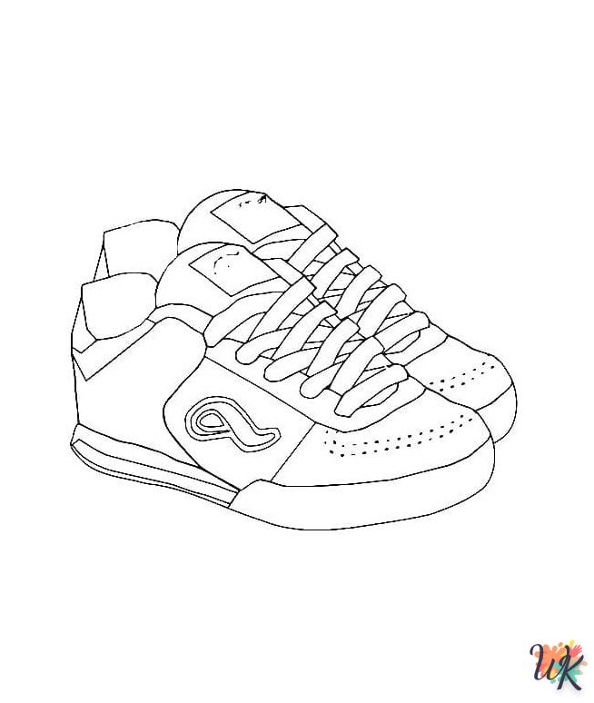 Dibujos para Colorear Zapatillas 30