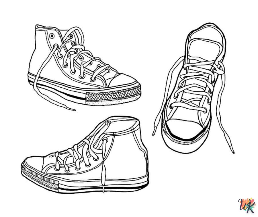 Dibujos para Colorear Zapatillas 31