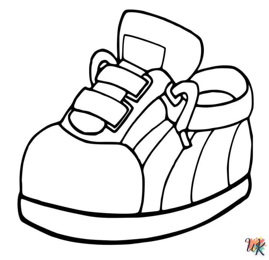 Dibujos para Colorear Zapatillas 5
