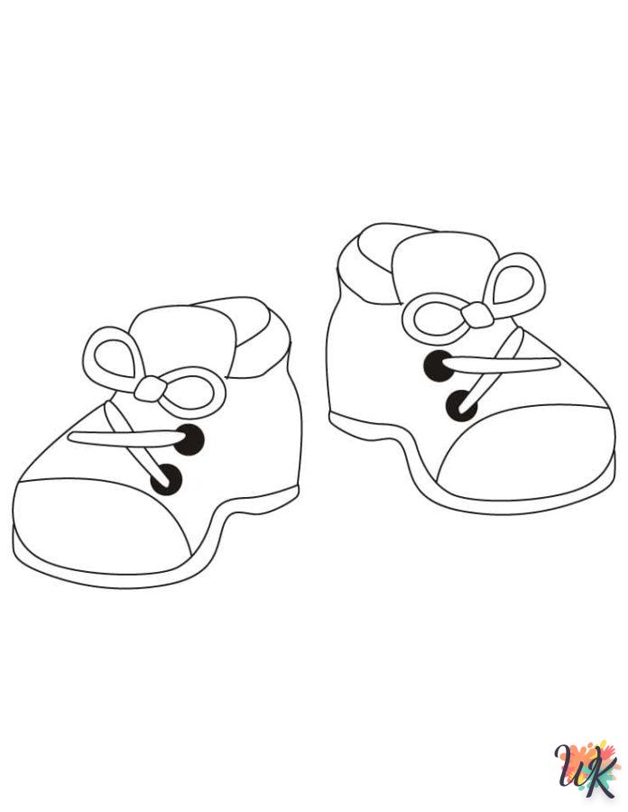 Dibujos para Colorear Zapatillas 58