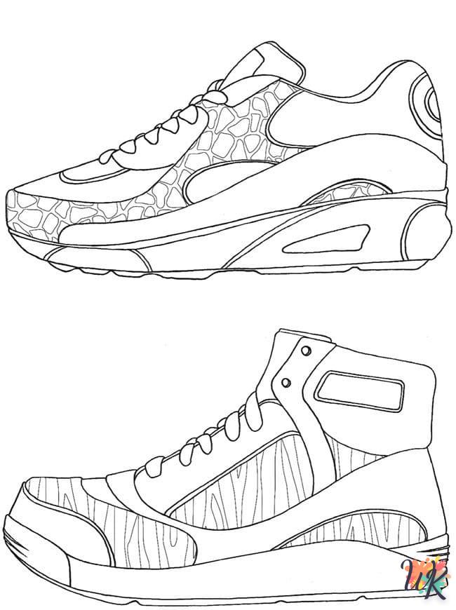 Dibujos para Colorear Zapatillas 6