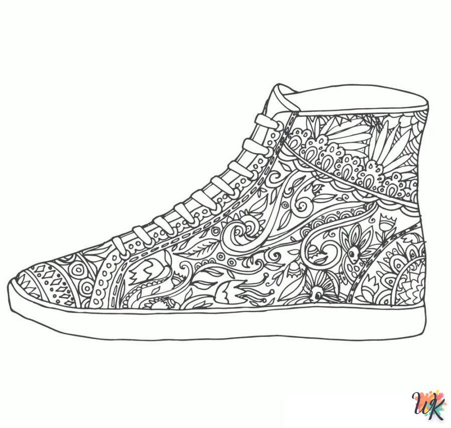 Dibujos para Colorear Zapatillas 78