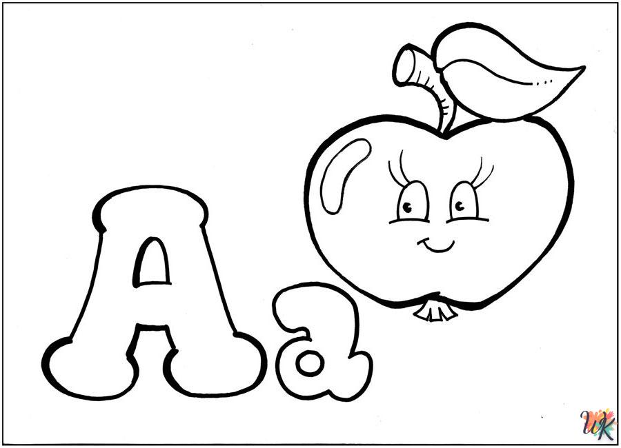 Dibujos para Colorear lettering 12