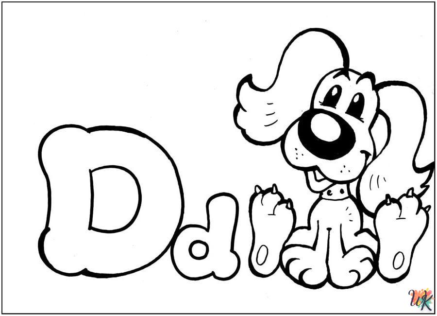 Dibujos para Colorear lettering 15