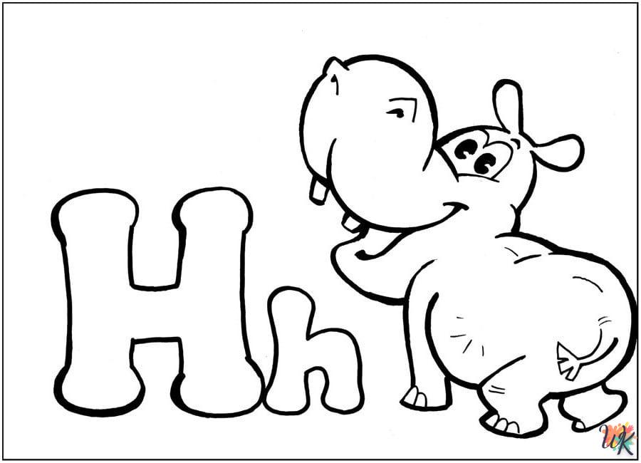 Dibujos para Colorear lettering 19