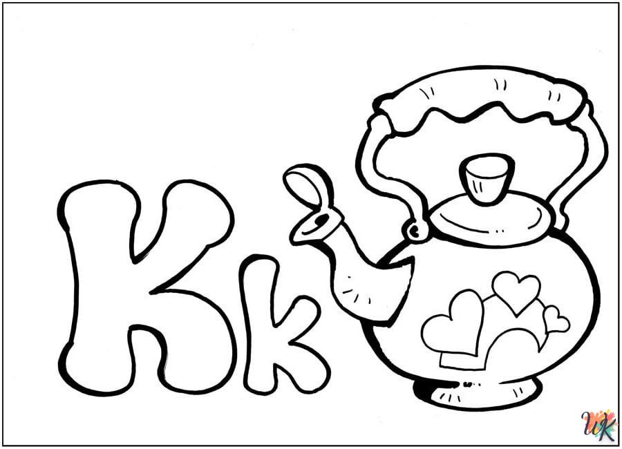 Dibujos para Colorear lettering 22