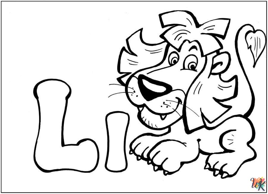 Dibujos para Colorear lettering 23