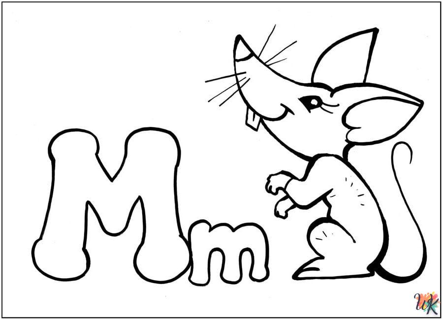 Dibujos para Colorear lettering 24