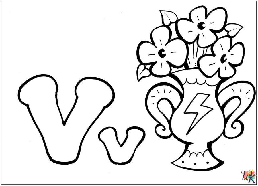 Dibujos para Colorear lettering 32