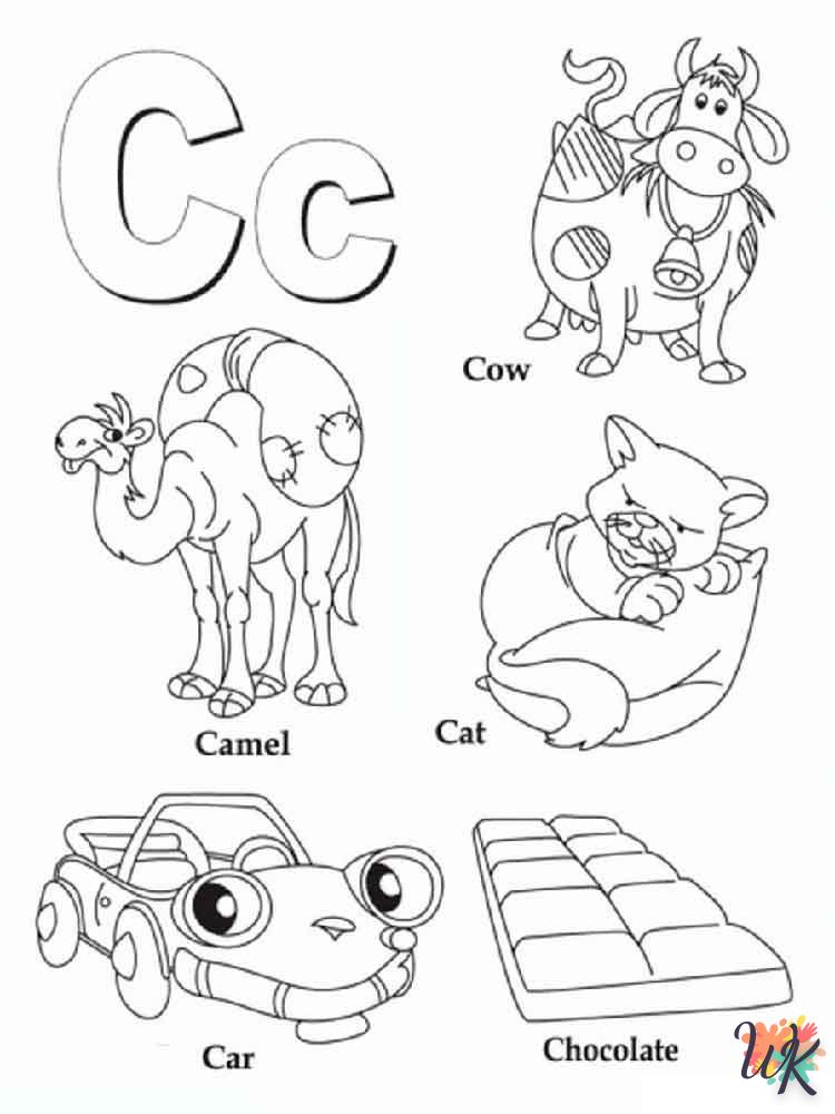 Dibujos para Colorear lettering 39