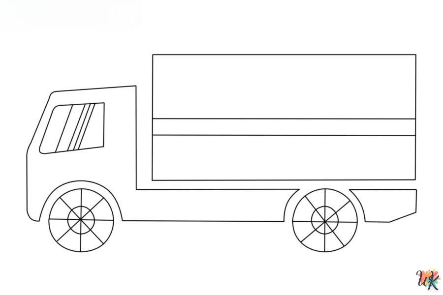 Dibujos para Colorear Camiones 1