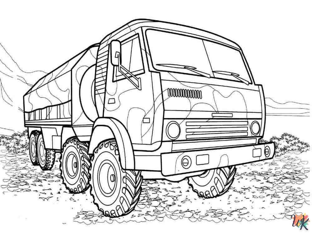 Dibujos para Colorear Camiones 17