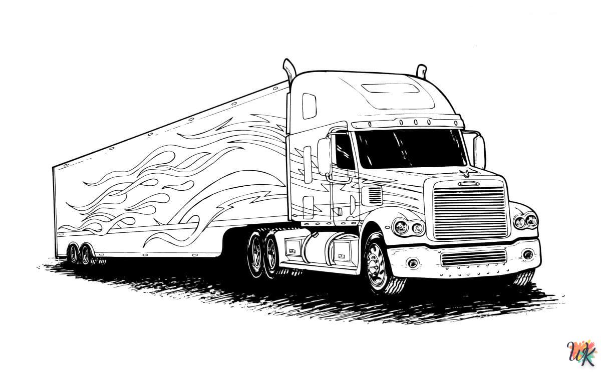 Dibujos para Colorear Camiones 23