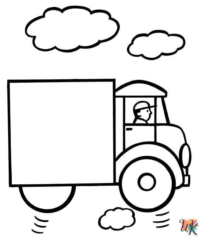 Dibujos para Colorear Camiones 25