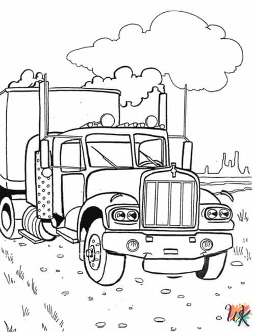 Dibujos para Colorear Camiones 26