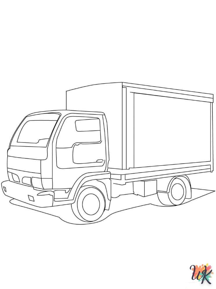 Dibujos para Colorear Camiones 28