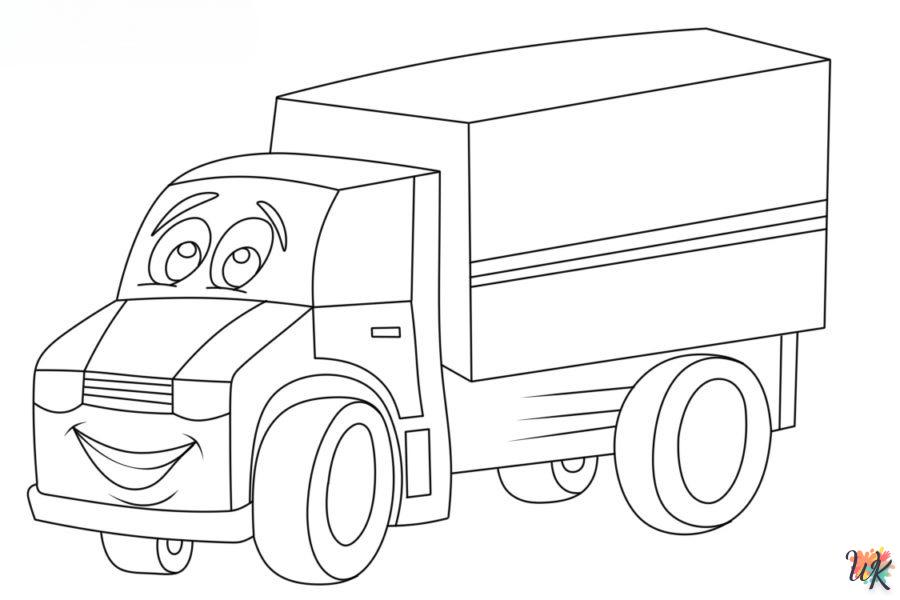 Dibujos para Colorear Camiones 3