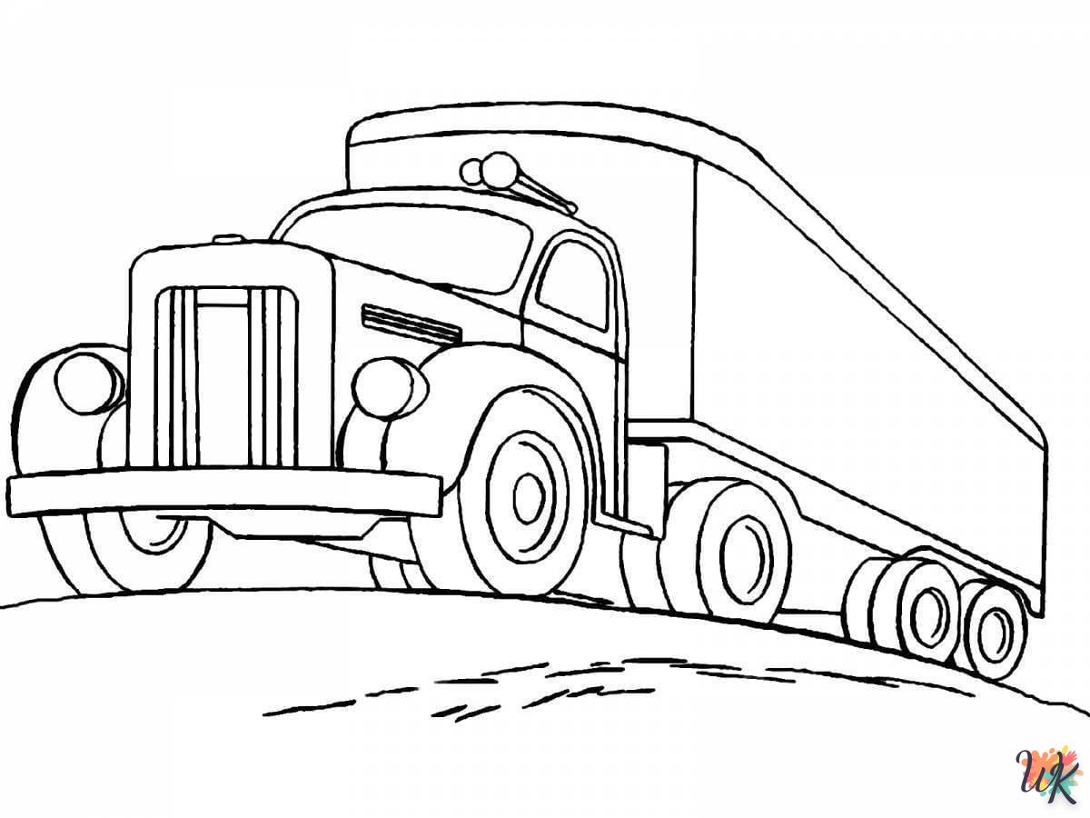 Dibujos para Colorear Camiones 35